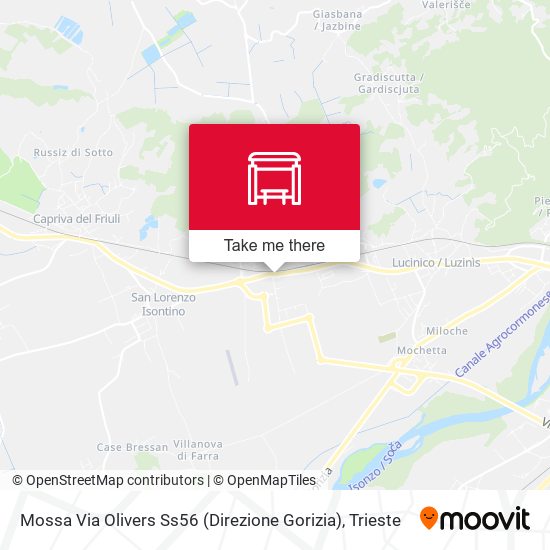 Mossa Via Olivers Ss56 (Direzione Gorizia) map
