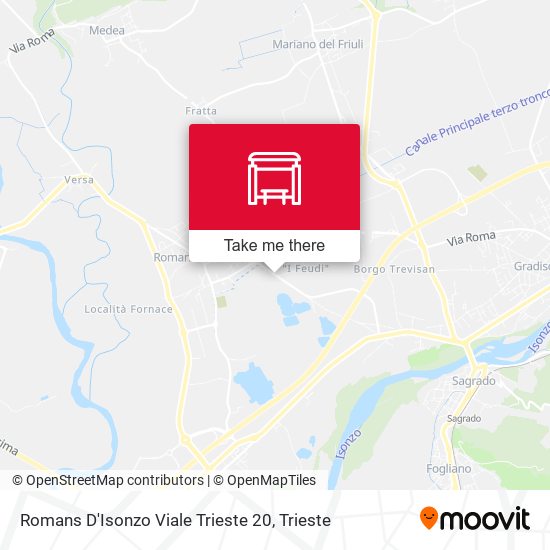 Romans D'Isonzo Viale Trieste 20 map