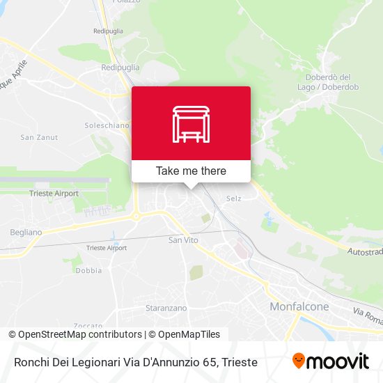 Ronchi Dei Legionari Via D'Annunzio 65 map