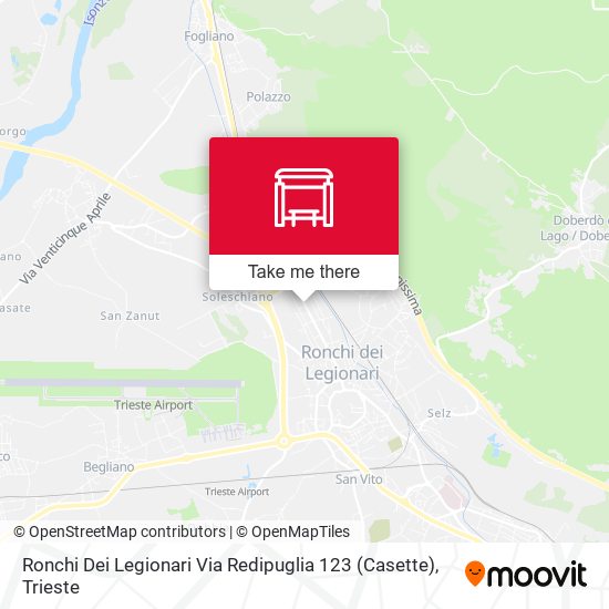 Ronchi Dei Legionari Via Redipuglia 123 (Casette) map
