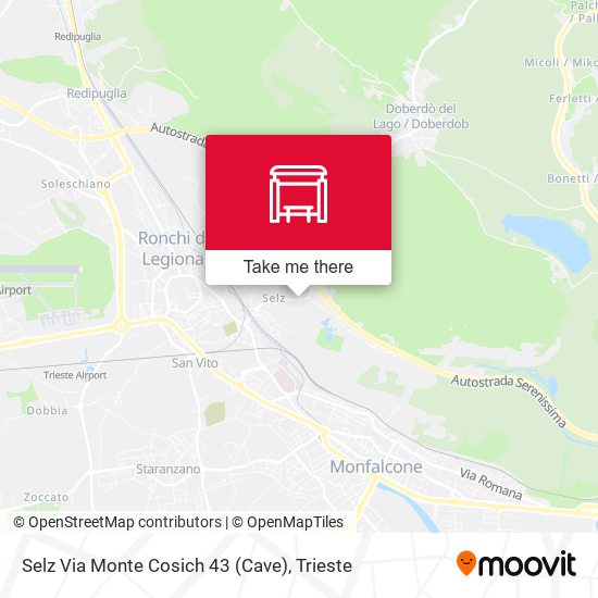 Selz Via Monte Cosich 43 (Cave) map
