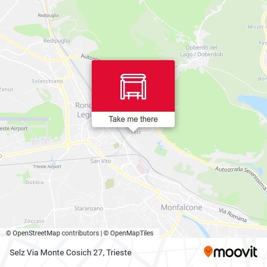 Selz Via Monte Cosich 27 map