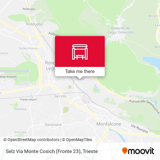Selz Via Monte Cosich (Fronte 23) map