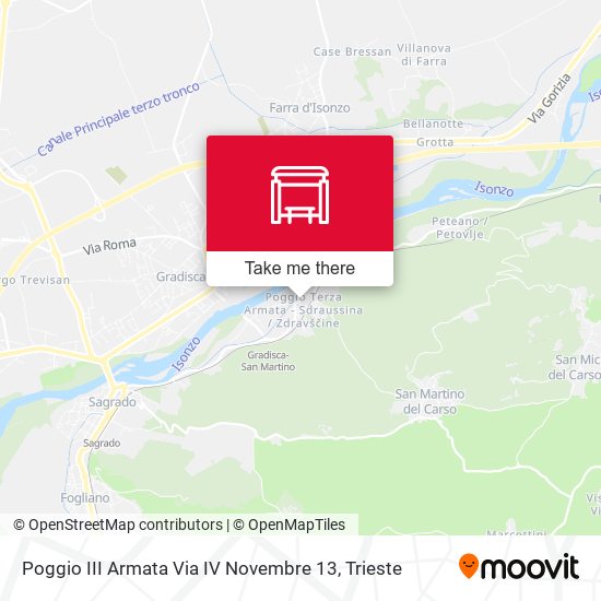 Poggio III Armata Via IV Novembre 13 map