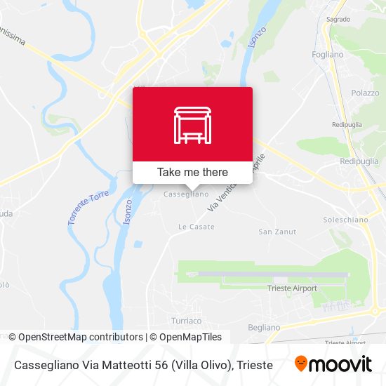 Cassegliano Via Matteotti 56 (Villa Olivo) map