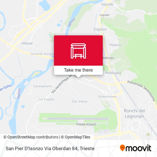 San Pier D'Isonzo Via Oberdan 84 map