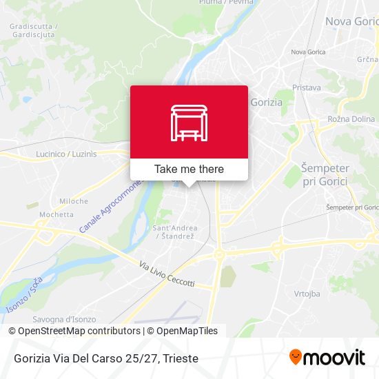 Gorizia Via Del Carso 25/27 map