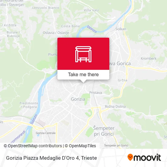 Gorizia Piazza Medaglie D'Oro 4 map