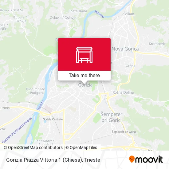 Gorizia Piazza Vittoria 1 (Chiesa) map