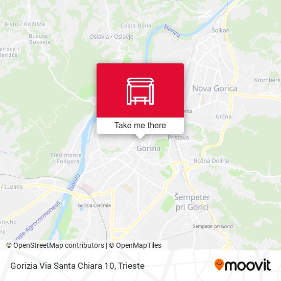 Gorizia Via Santa Chiara 10 map