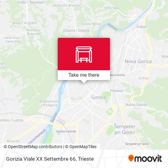 Gorizia Viale XX Settembre 66 map