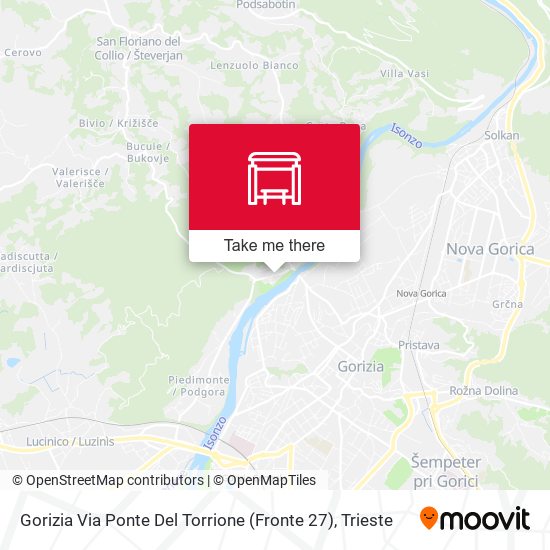 Gorizia Via Ponte Del Torrione (Fronte 27) map