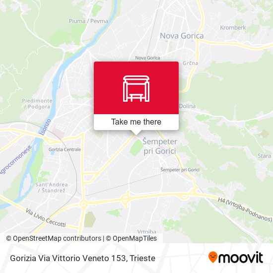 Gorizia Via Vittorio Veneto 153 map