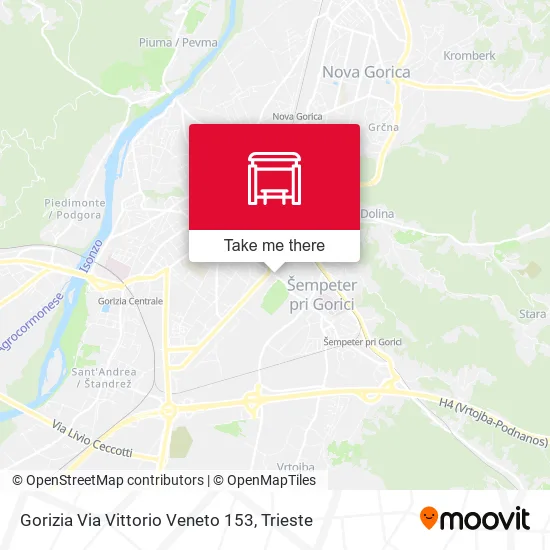 Gorizia Via Vittorio Veneto 153 map