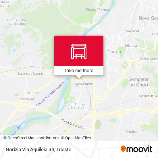 Gorizia Via Aquileia 34 map