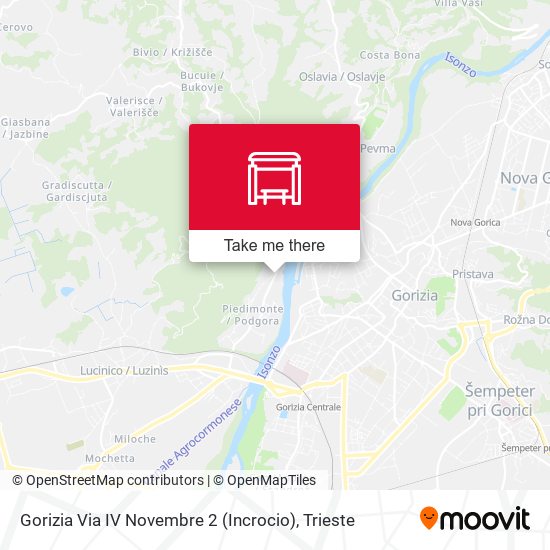 Gorizia Via IV Novembre 2 (Incrocio) map