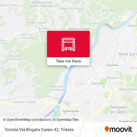 Gorizia Via Brigata Cuneo 42 map