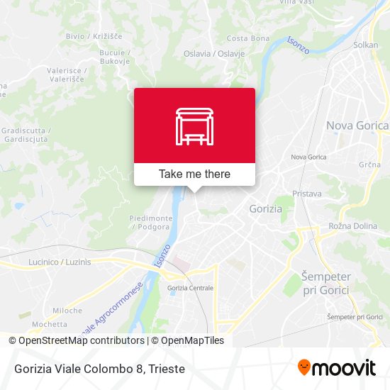 Gorizia Viale Colombo 8 map