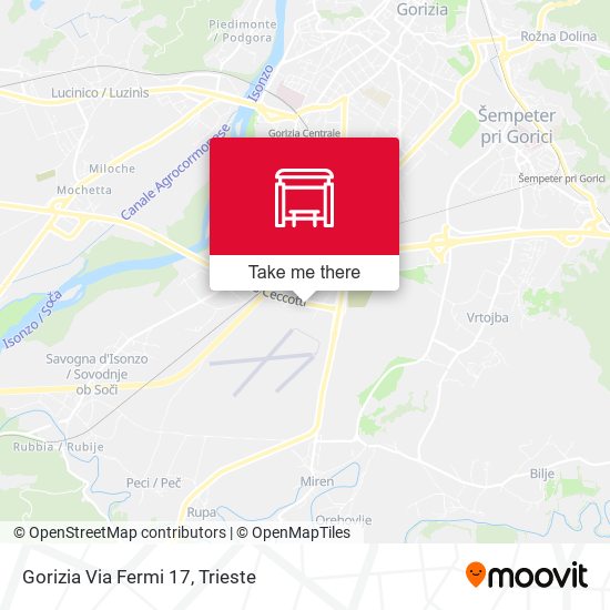 Gorizia Via Fermi 17 map