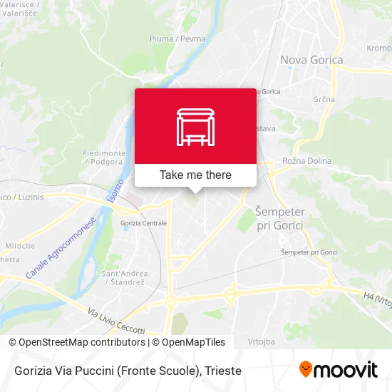 Gorizia Via Puccini (Fronte Scuole) map
