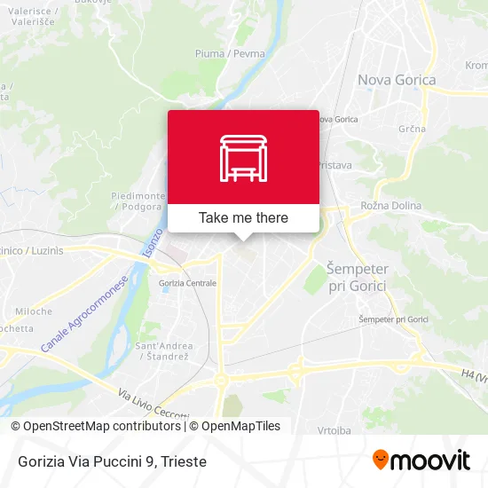 Gorizia Via Puccini 9 map