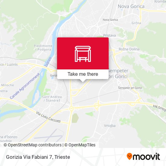 Gorizia Via Fabiani 7 map
