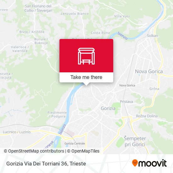 Gorizia Via Dei Torriani 36 map