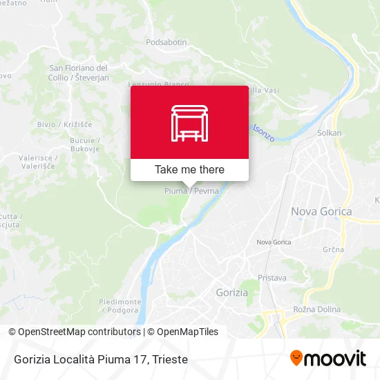 Gorizia Località Piuma 17 map