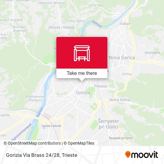 Gorizia Via Brass 24/28 map