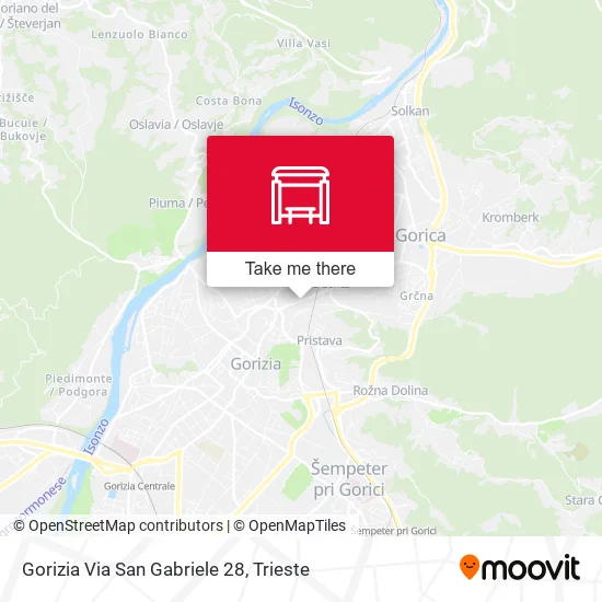 Gorizia Via San Gabriele 28 map
