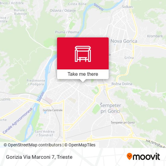 Gorizia Via Marconi 7 map