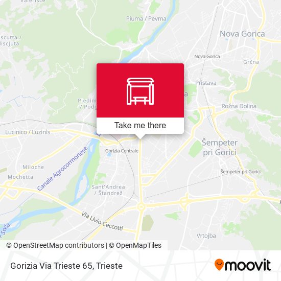 Gorizia Via Trieste 65 map