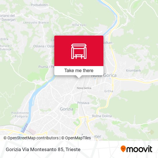 Gorizia Via Montesanto 85 map