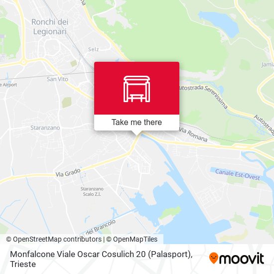 Monfalcone Viale Oscar Cosulich 20 (Palasport) map