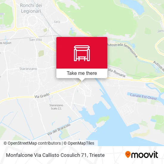 Monfalcone Via Callisto Cosulich 71 map