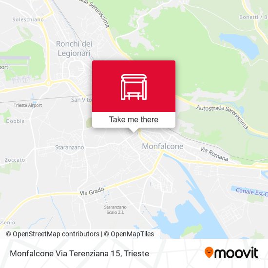 Monfalcone Via Terenziana 15 map