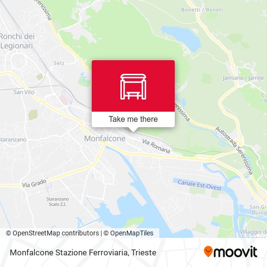 Monfalcone Stazione Ferroviaria map