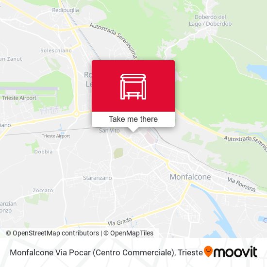 Monfalcone Via Pocar (Centro Commerciale) map