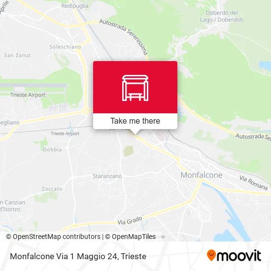 Monfalcone Via 1 Maggio 24 map