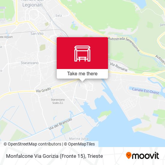 Monfalcone Via Gorizia (Fronte 15) map