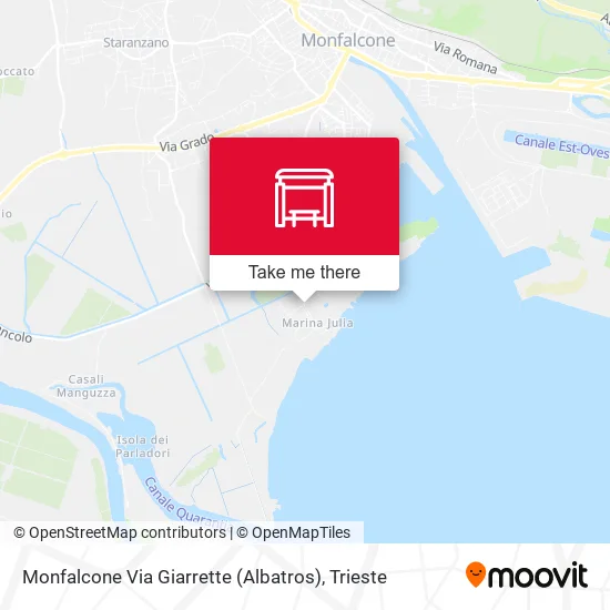 Monfalcone Via Giarrette (Albatros) map