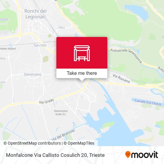 Monfalcone Via Callisto Cosulich 20 map