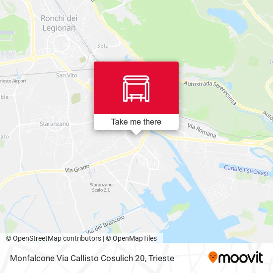 Monfalcone Via Callisto Cosulich 20 map