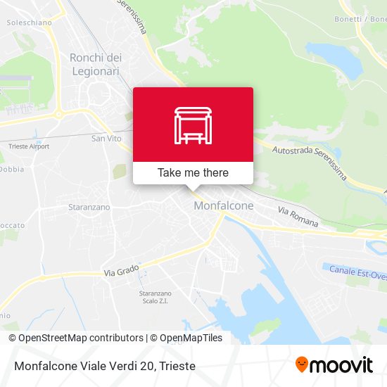Monfalcone Viale Verdi 20 map