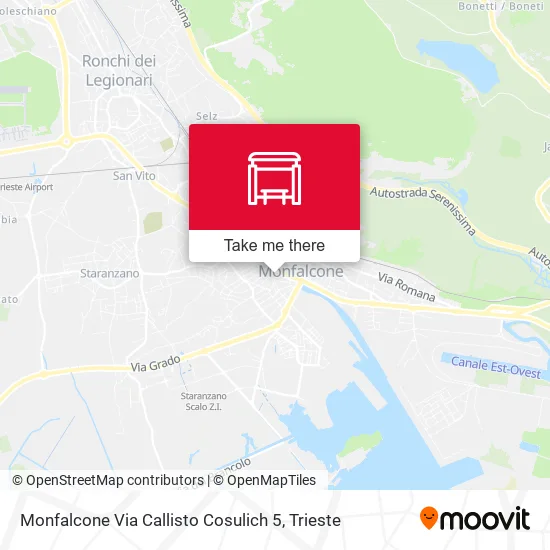 Monfalcone Via Callisto Cosulich 5 map