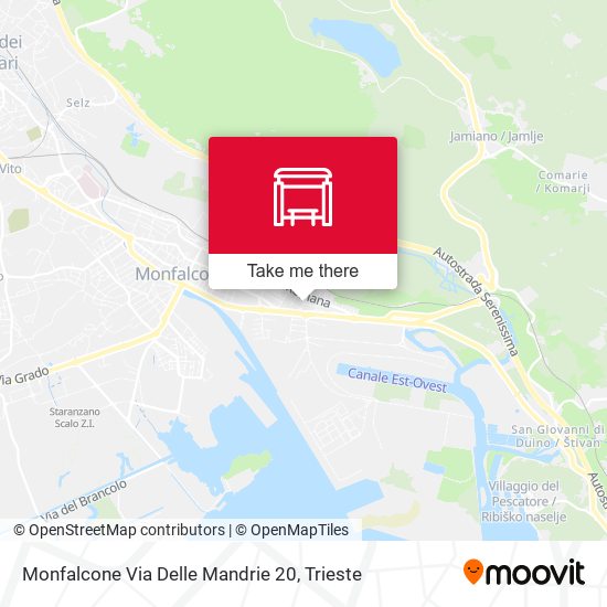 Monfalcone Via Delle Mandrie 20 map