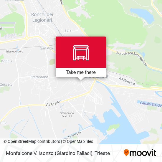 Monfalcone V. Isonzo (Giardino Fallaci) map