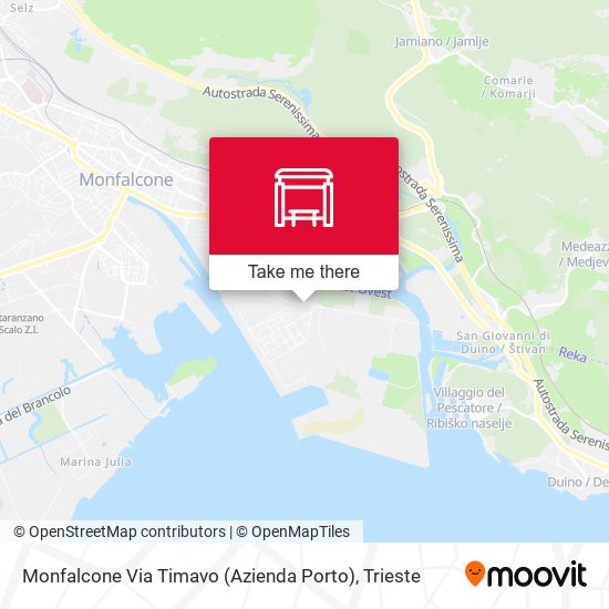 Monfalcone Via Timavo (Azienda Porto) map