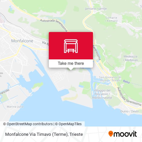Monfalcone Via Timavo (Terme) map