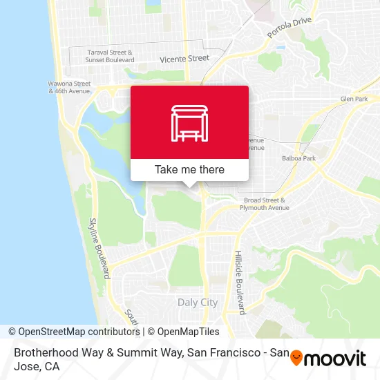 Brotherhood Way & Summit Way map